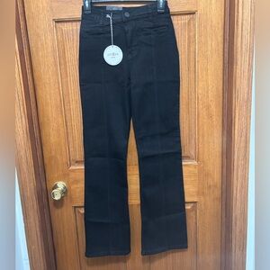 Umgee Black Denim Straight Leg Pants Sz 1. NWT